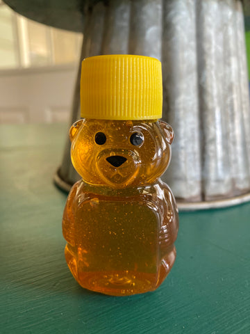 2oz Mini Plastic Bear with Wildflower Honey